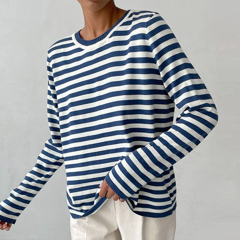 Mia | Maritimer Und Stilvoller Streifenpullover Für Damen