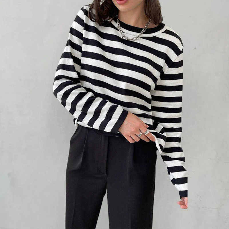 Mia | Maritimer Und Stilvoller Streifenpullover Für Damen