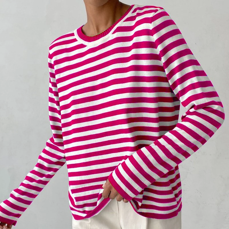 Mia | Maritimer Und Stilvoller Streifenpullover Für Damen