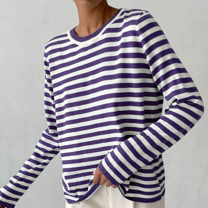 Mia | Maritimer Und Stilvoller Streifenpullover Für Damen