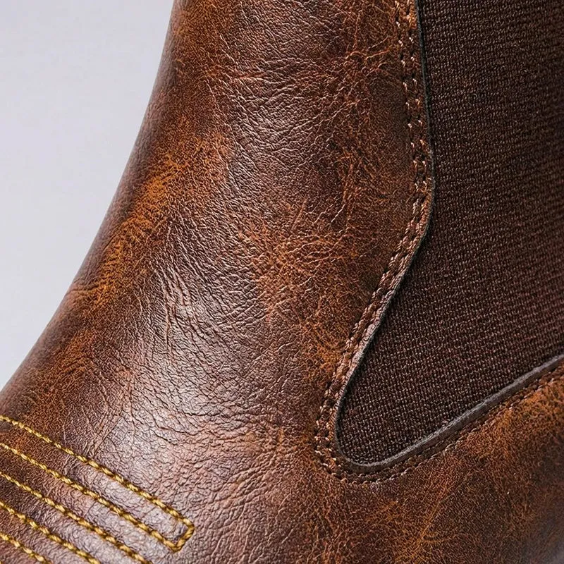 Jonathan | Exklusive und Vintage Herren-Echtlederstiefel im Vintage-Look