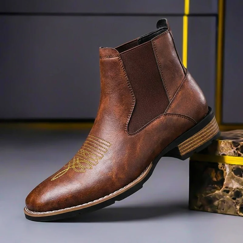Jonathan | Exklusive und Vintage Herren-Echtlederstiefel im Vintage-Look
