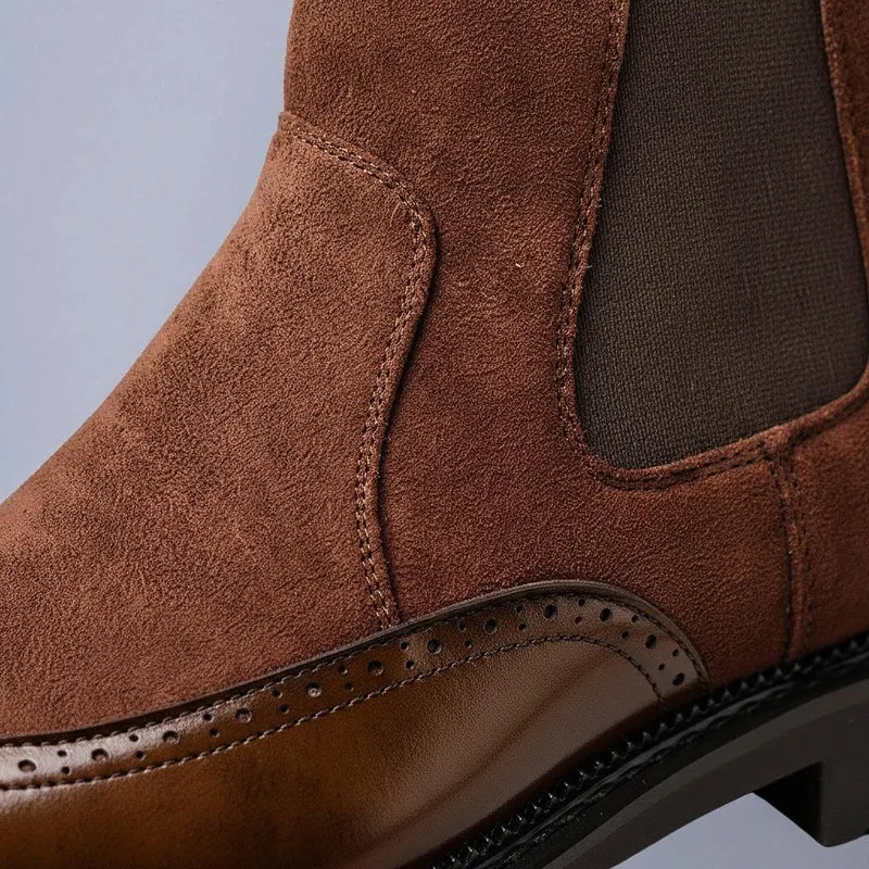 Maximilian | Exklusive und Stilvolle Herren-Stiefel aus Glatt- und Wildleder