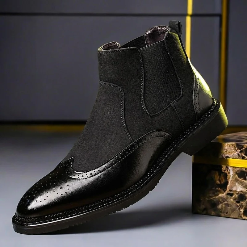 Maximilian | Exklusive und Stilvolle Herren-Stiefel aus Glatt- und Wildleder