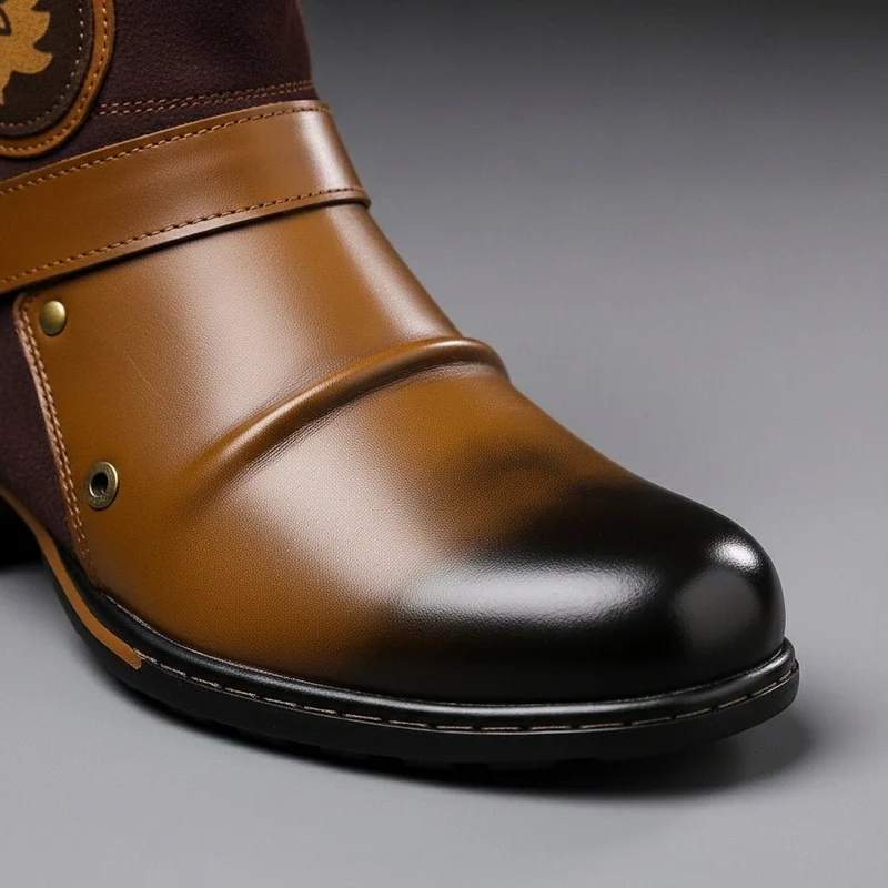 Lukas | Exklusive Herren-Stiefel aus Glatt- und Wildleder im Vintage-Look