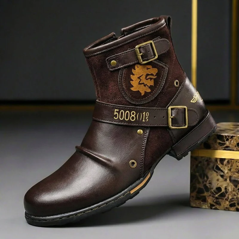 Lukas | Exklusive Herren-Stiefel aus Glatt- und Wildleder im Vintage-Look