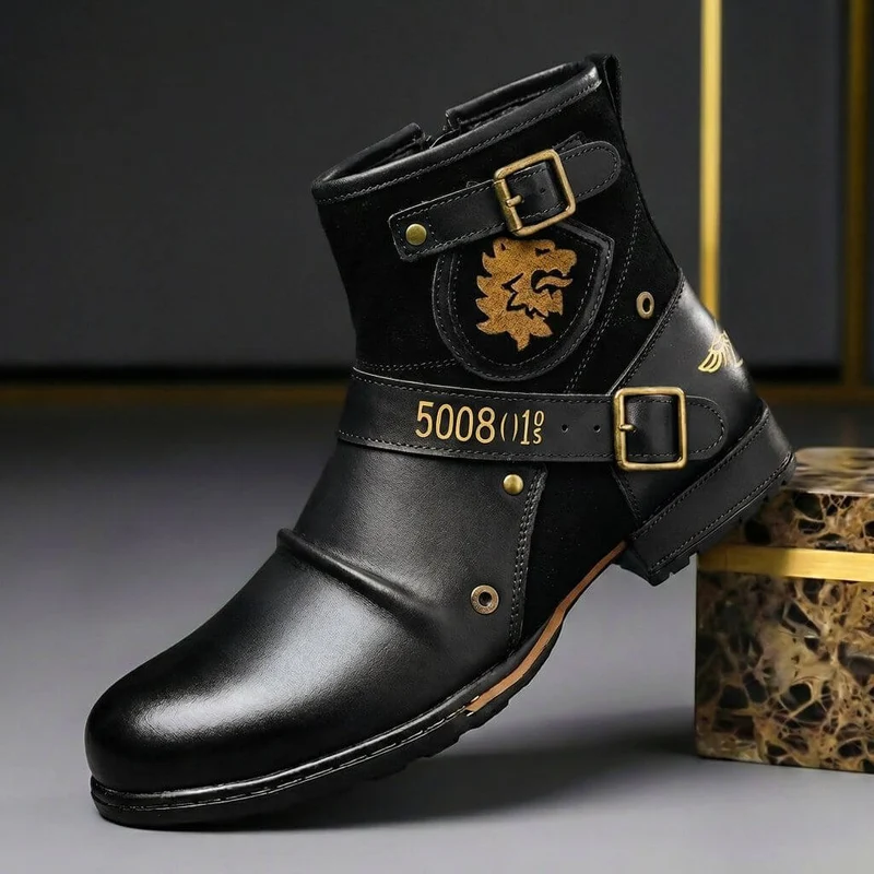 Lukas | Exklusive Herren-Stiefel aus Glatt- und Wildleder im Vintage-Look