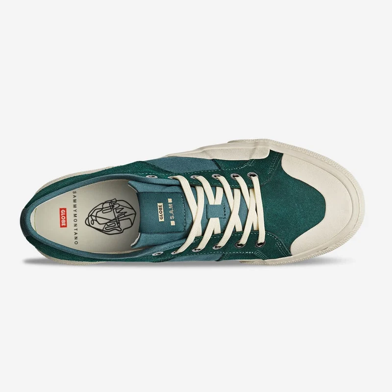 Globe Surplus Wildleder-Sneaker für Herren – Nachtgrün/Montano