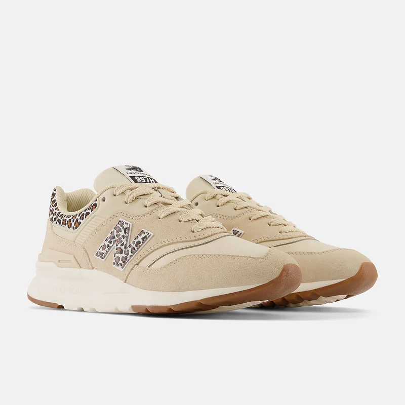 New Balance Damen 997H Fashion Sneaker - Sand / Leopardenmuster
