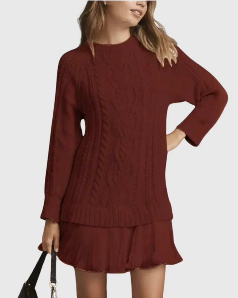 Christine | Elegant Und Stilvoller Strickpullover Für Damen