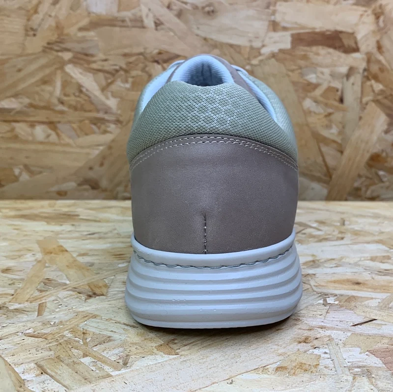 On Foot Herren-Ledersneaker – Khaki
