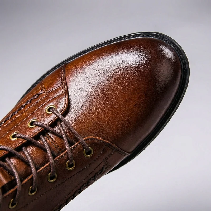 Sebastian | Stilvolle Herren-Echtlederstiefel aus Italienischem Premium-Leder