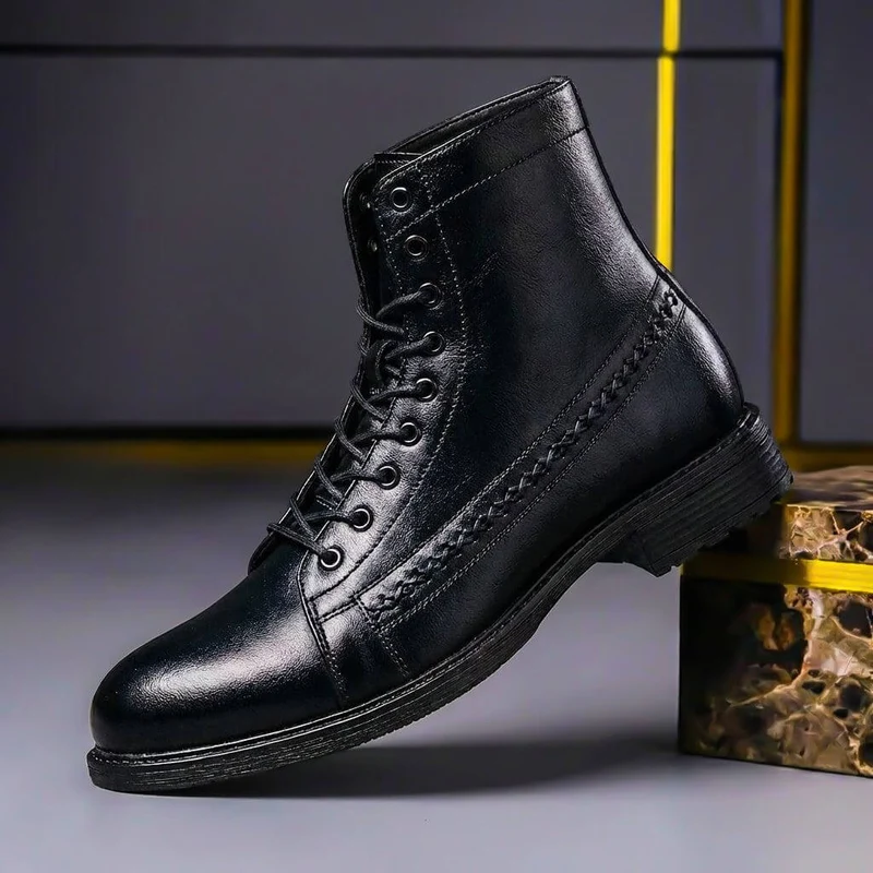 Sebastian | Stilvolle Herren-Echtlederstiefel aus Italienischem Premium-Leder