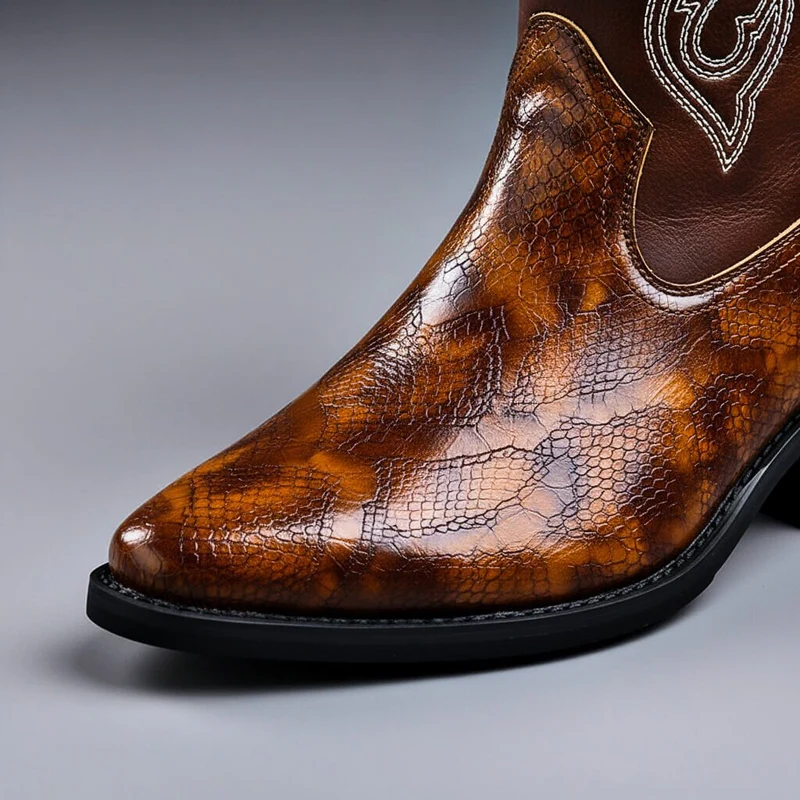 Henry | Exklusive und Stilvolle Herren-Lederstiefel im Vintage-Design