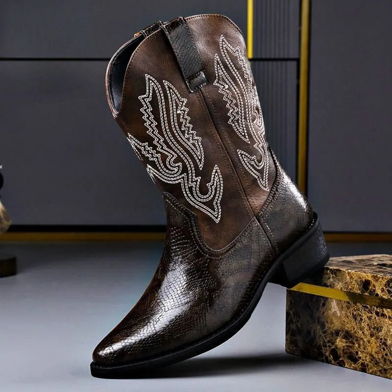 Henry | Exklusive und Stilvolle Herren-Lederstiefel im Vintage-Design