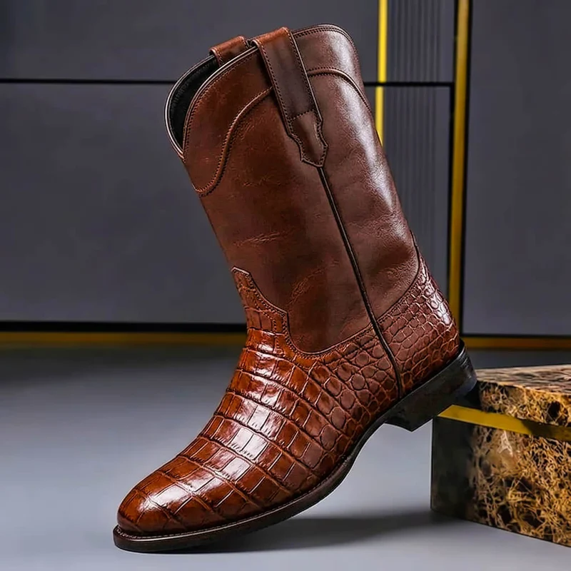Tim | Bequeme Vintage Echtlederstiefel Für Herren