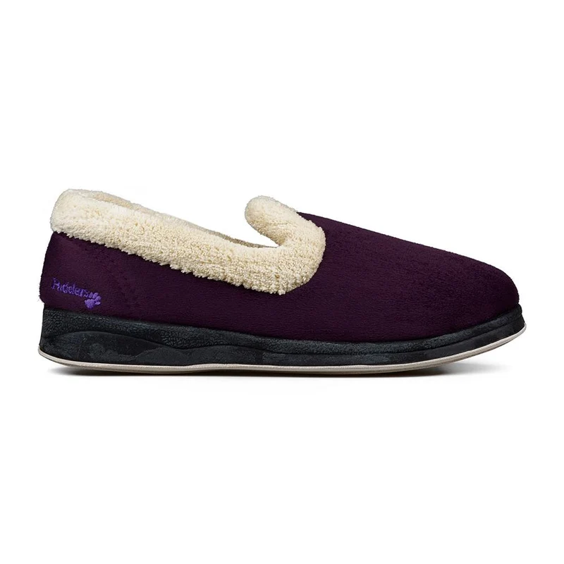 Padders Ladies Slippers 2E Fit Vulcanised - REPOSE - Repose / null - Lilac/Wisteria