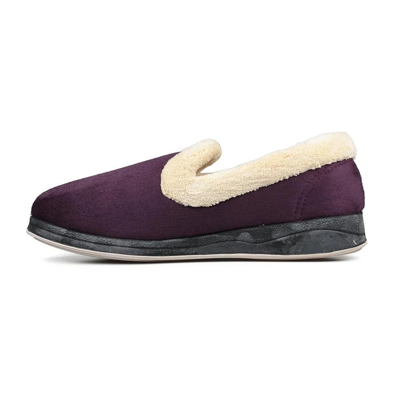 Padders Ladies Slippers 2E Fit Vulcanised - REPOSE - Repose / null - Lilac/Wisteria