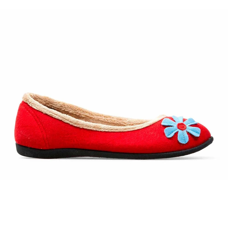 Padders Ladies Slippers - HAPPY - Happy / null - Red Combi