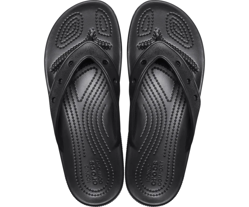 Crocs Klassischer Unisex-Flip-Flop – Schwarz
