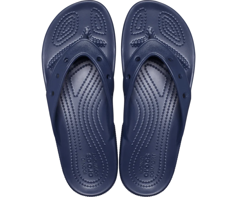 Crocs Klassischer Unisex-Flip-Flop – Marineblau