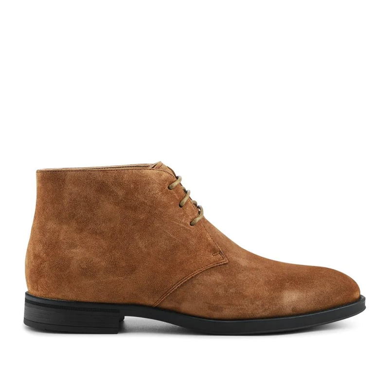 Gordon Lace Up Leather Boots - GORDON / 325 896 - Tan Suede