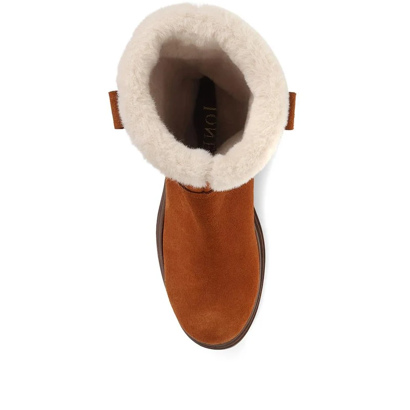 Isabetta Chunky Suede Boots - ISABETTA / 322 809 - Tan