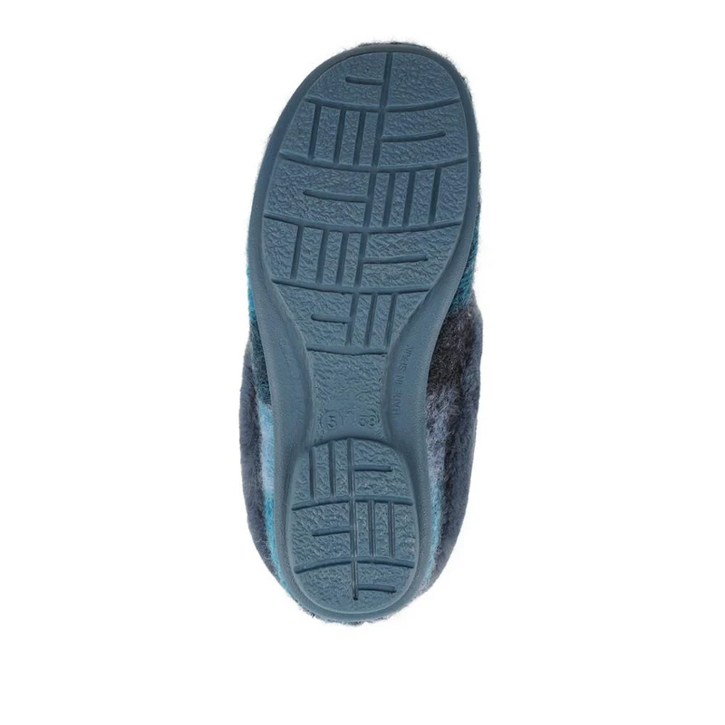 Floria Fur Slippers - FLORIA / 328 544 - Blue Multi