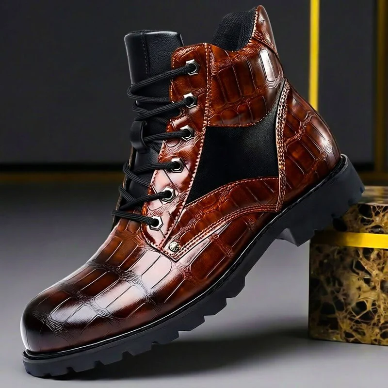 Maik | Stilvoll Geprägte Echtlederstiefel Für Herren