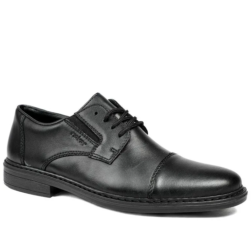 Rieker Smart Leather Lace Up Shoes - RKR43510 / 328 770 - Black