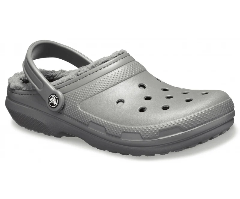 Crocs Unisex-Klassiker Lined Clog - Schiefergrau / Rauch
