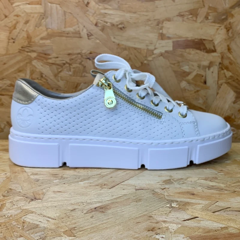 Rieker Modische Damen-Sneaker – Weiß