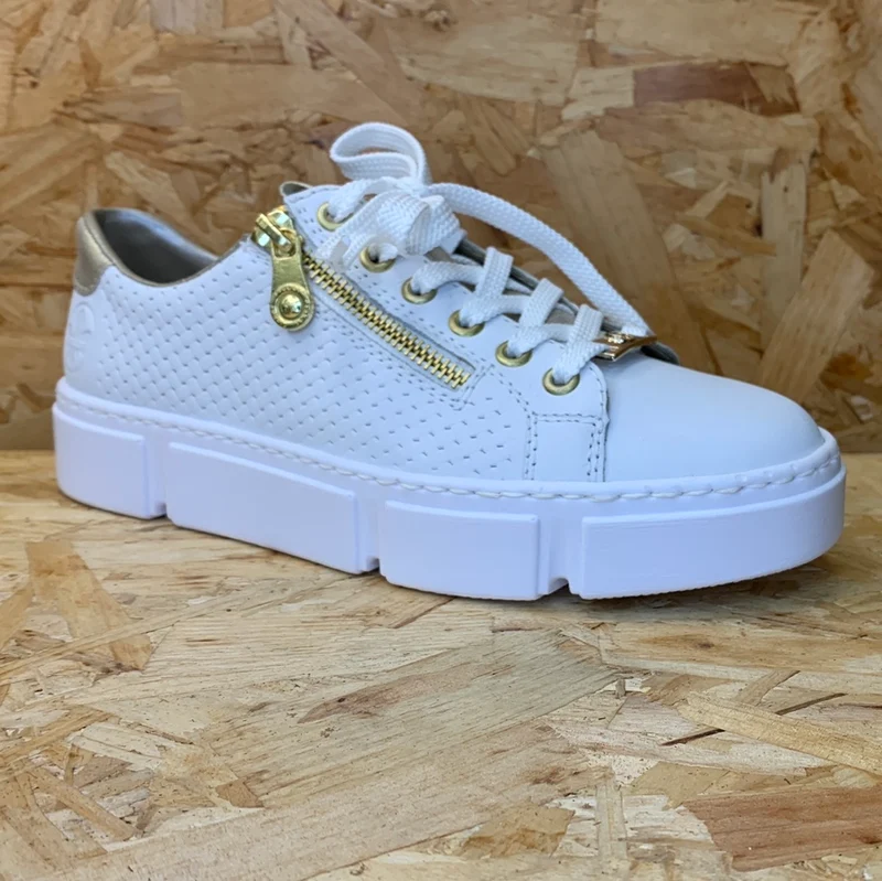 Rieker Modische Damen-Sneaker – Weiß