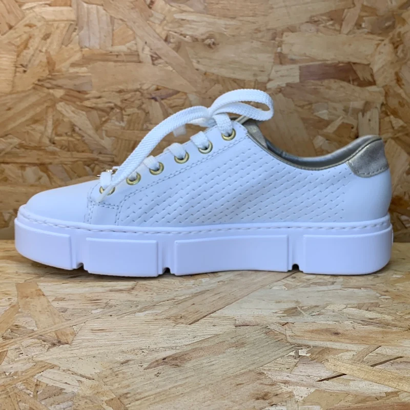 Rieker Modische Damen-Sneaker – Weiß