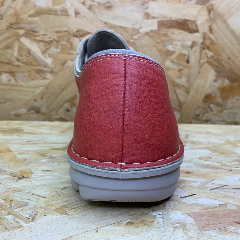 On Foot Herren-Lederschuhe - Rot