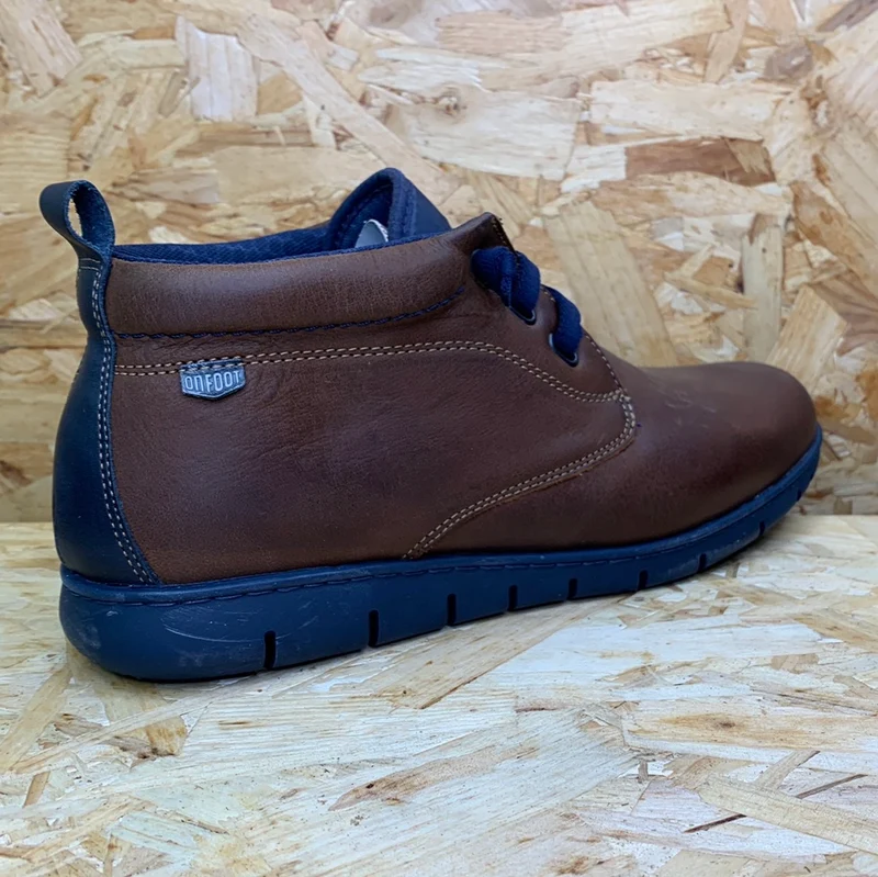 On Foot Herren-Lederschuhe – Braun