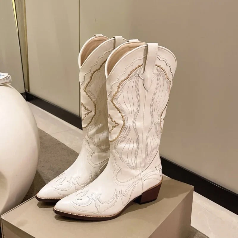 Amelie | Bequeme Damen-Cowboystiefel Im Modernen Western-Look