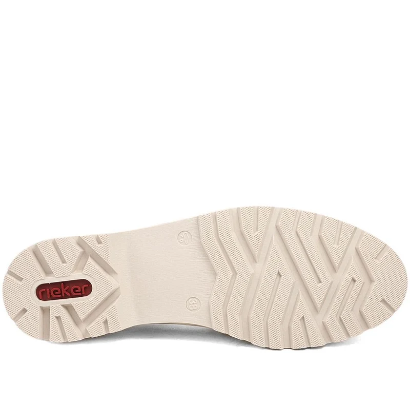 Rieker Grip Sole Buckle Moccasins - RKR43521 / 328 764 - Beige