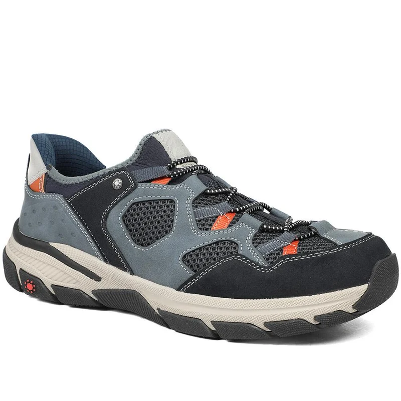 Relife Wide Fit Rugged Slip On Shoes - RELIF43009 / 329 178 - Navy