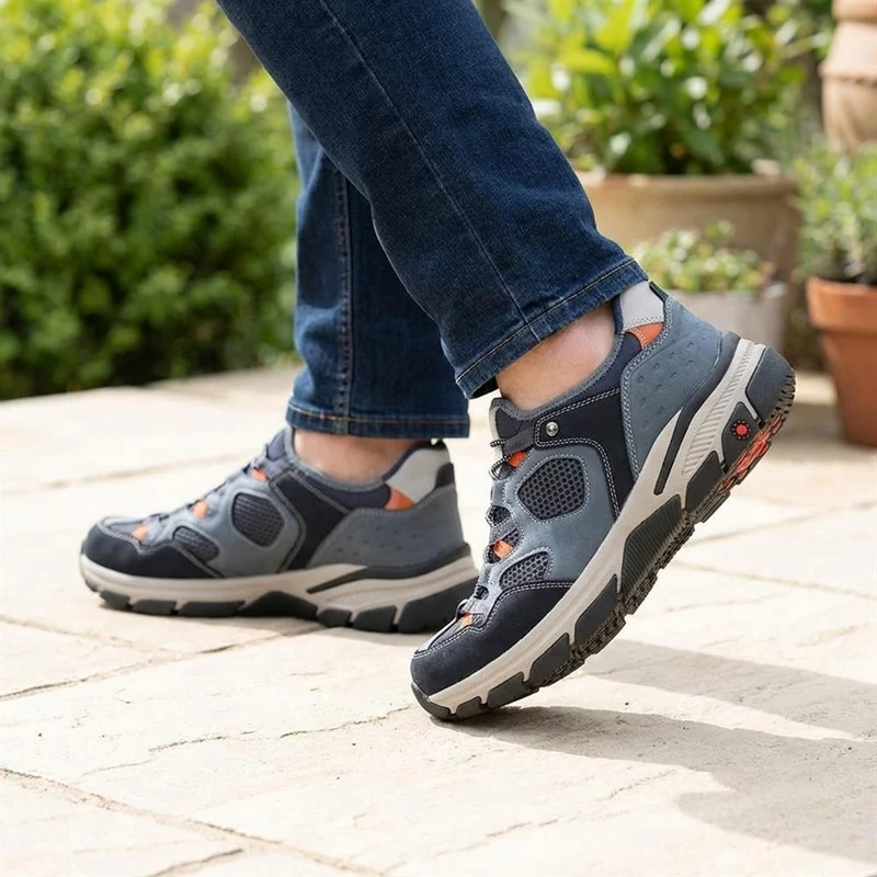 Relife Wide Fit Rugged Slip On Shoes - RELIF43009 / 329 178 - Navy