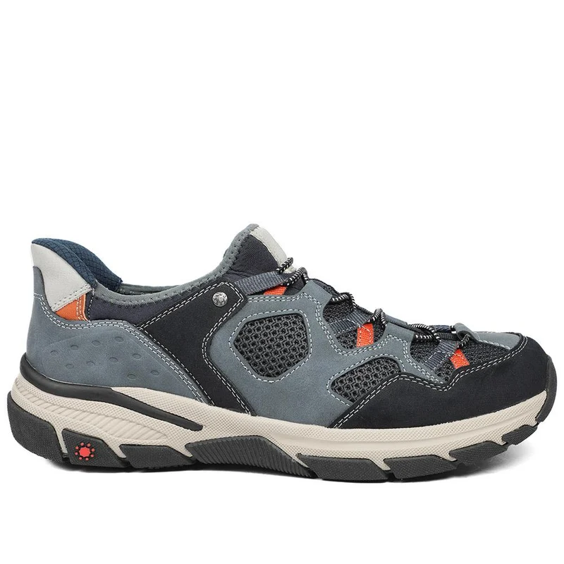 Relife Wide Fit Rugged Slip On Shoes - RELIF43009 / 329 178 - Navy