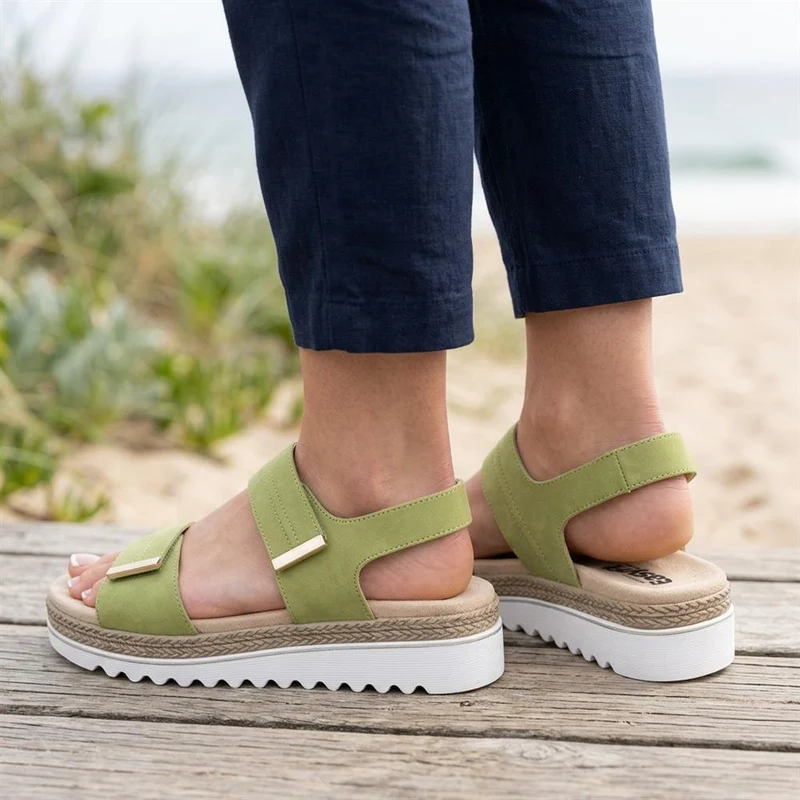 EasyFit Catena Extra Wide Touch Fasten Sandals - CATENA / 329 163 - Green