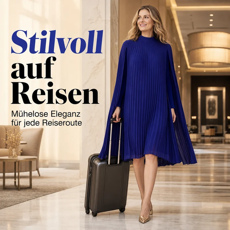 Cyriss | Elegantes Minikleid mit fließenden Cape-Ärmeln