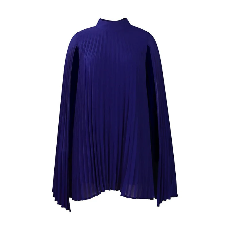 Cyriss | Elegantes Minikleid mit fließenden Cape-Ärmeln