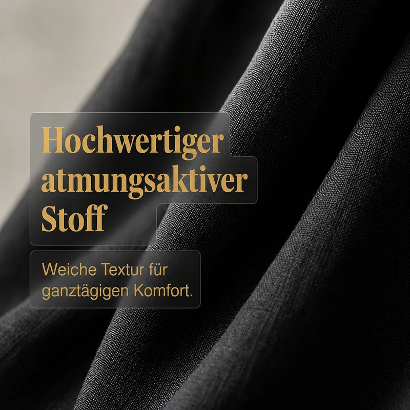 Ozee | Übergröße-Kleid aus Baumwoll-Leinen mit Fledermausärmeln