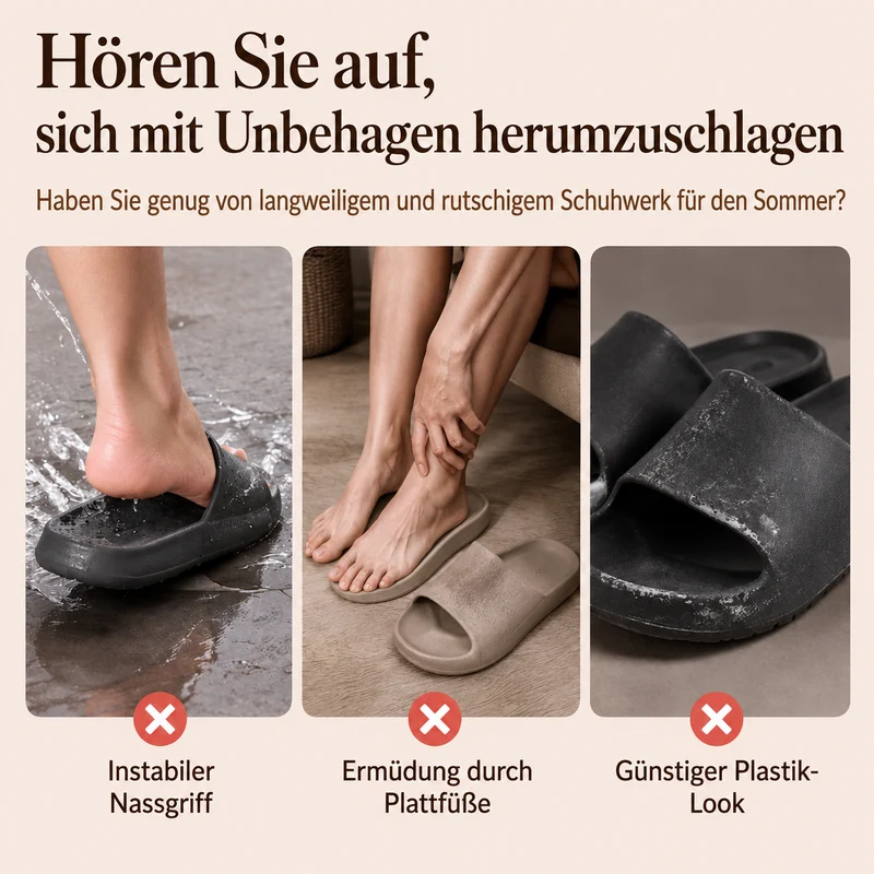 Jorish | Monogramm-Sommerpantoletten mit Kettendetail