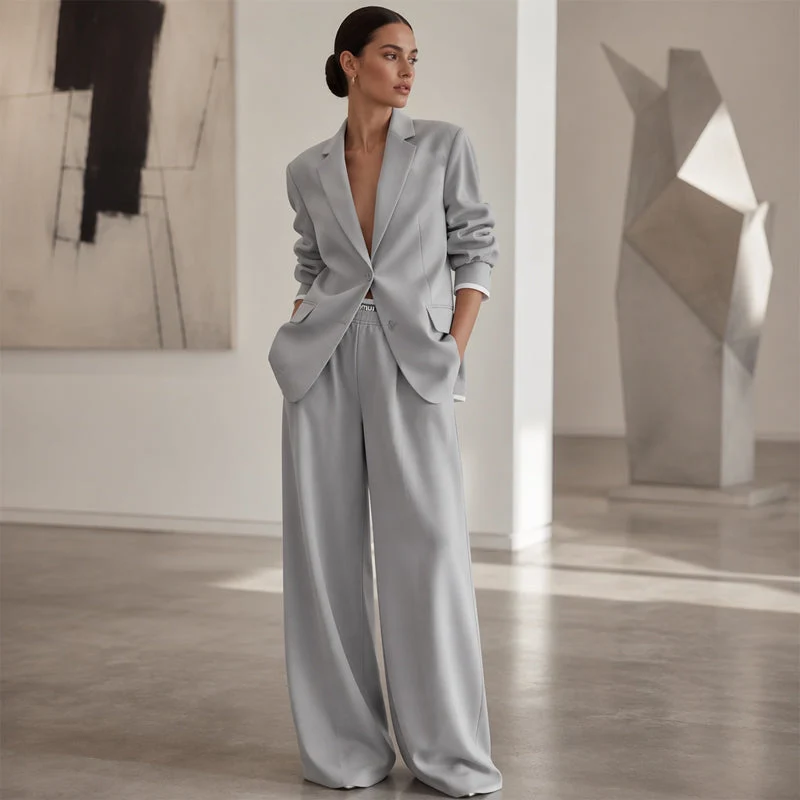Aadee | Hosenanzug mit Übergröße-Blazer und weiter Hose