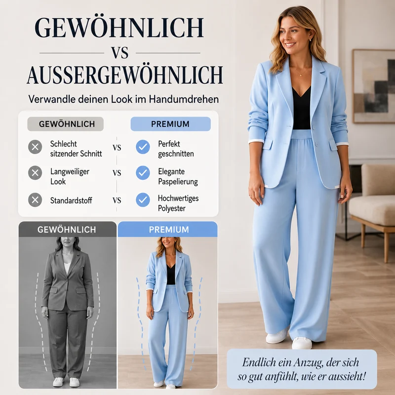 Aadee | Hosenanzug mit Übergröße-Blazer und weiter Hose