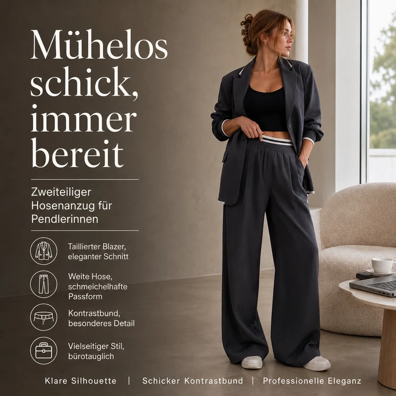 Aadee | Hosenanzug mit Übergröße-Blazer und weiter Hose