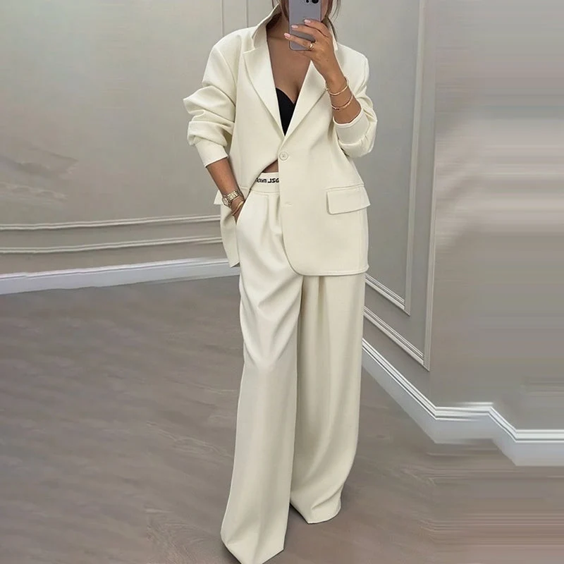 Aadee | Hosenanzug mit Übergröße-Blazer und weiter Hose